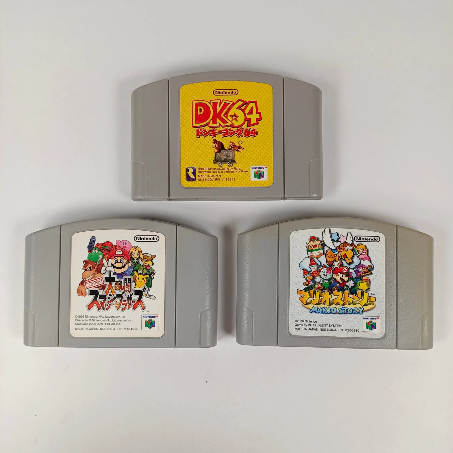 Lot de 3 jeux Nintendo 64