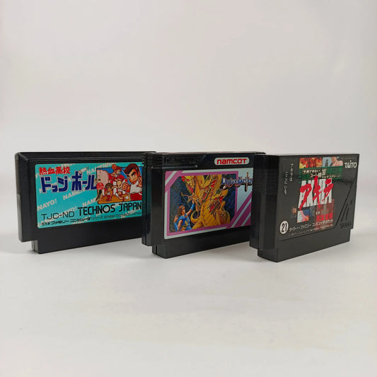 Lot de 3 jeux Famicom