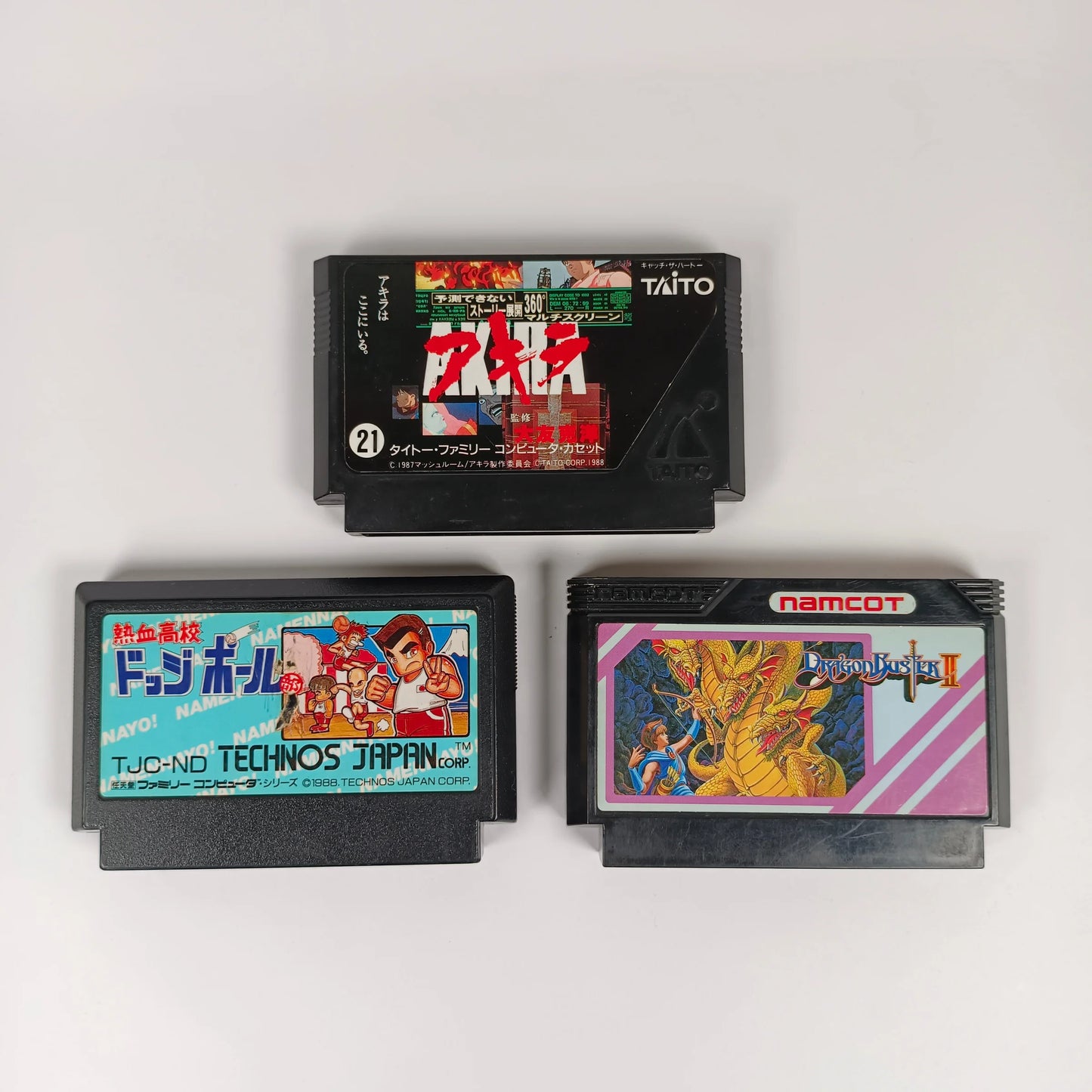 Lot de 3 jeux Famicom