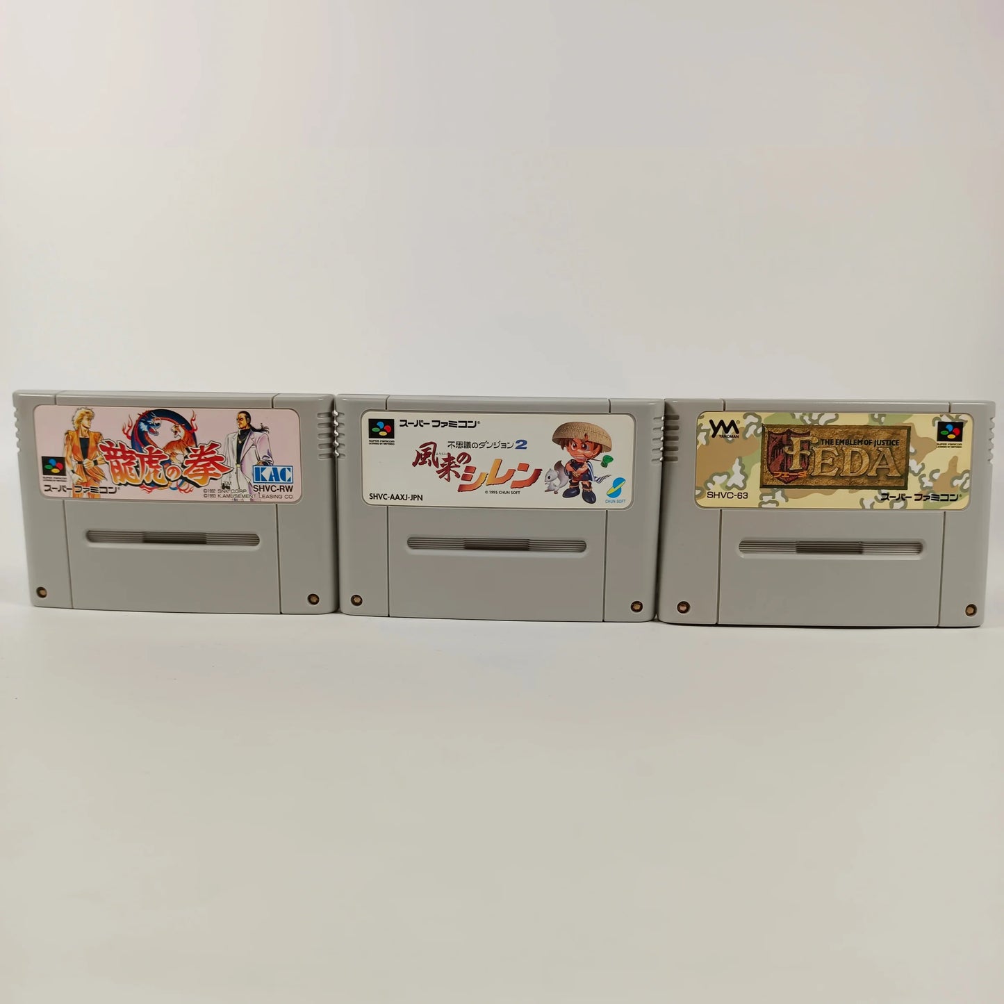 Lot de 3 jeux Super Famicom