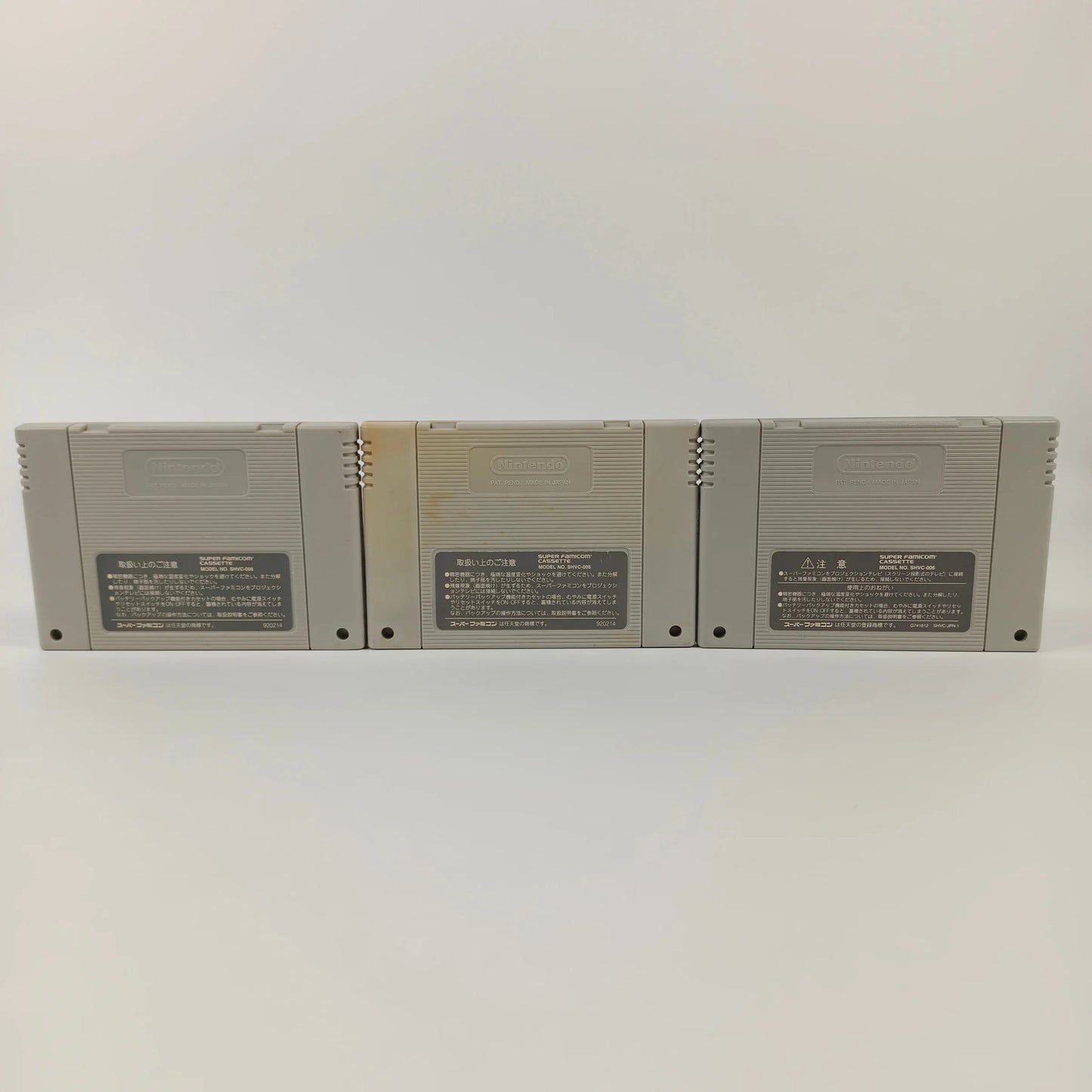 Lot de 3 jeux Super Famicom