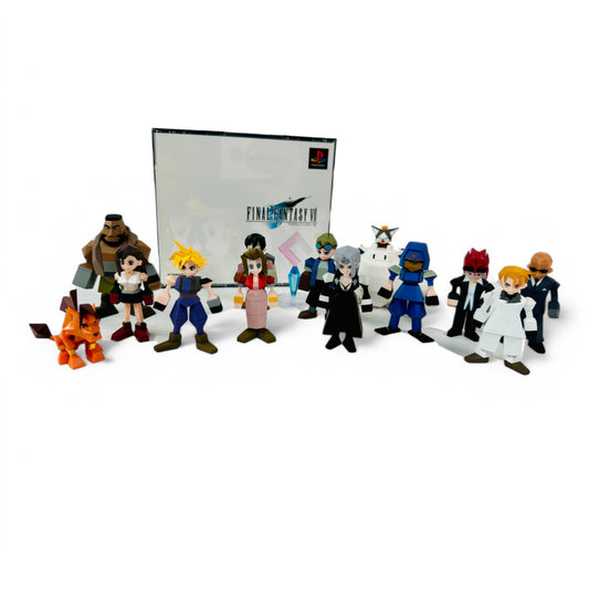 Lot de 13 figurines et le jeu Final Fantasy VII